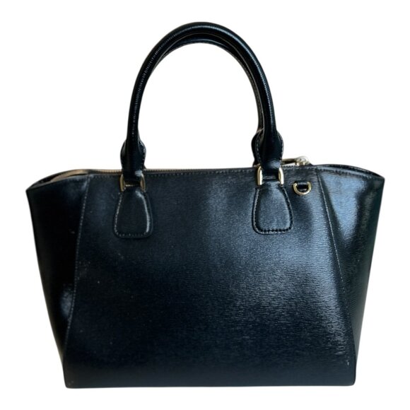 Lauren Ralph Lauren Saffiano Stefanie II Satchel Top Handle Leather - Picture 2 of 14